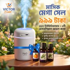 H2O Humidifier + 3 PCS Essential Oil Combo - Victor Bazar